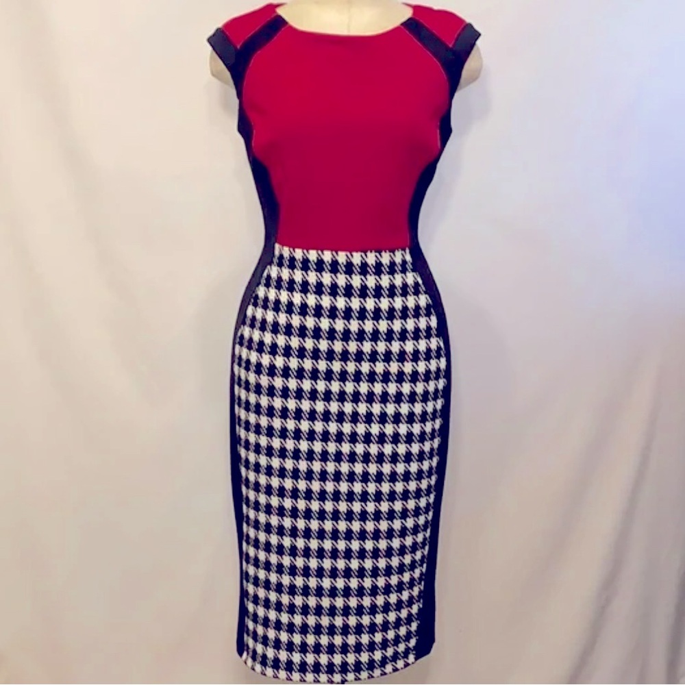 Women’s En Focus Studio Knee-Length Sheath Dress. EUC. Size 12